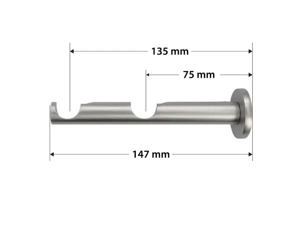 Garniže 19x19mm - dvojradové - CYLINDER CRYSTAL - satin 3