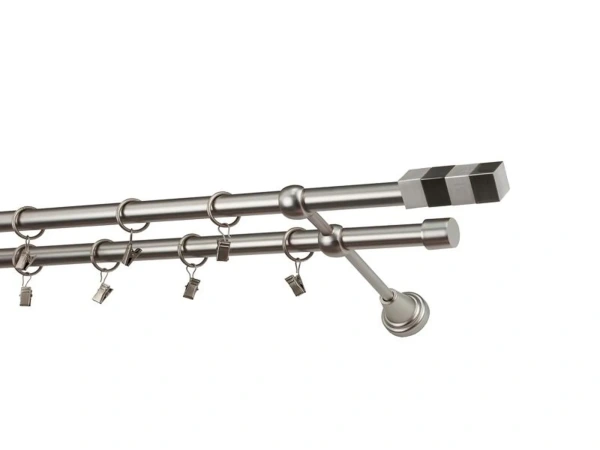 Garniže 19x19mm - dvojradové - QUADRO - satin