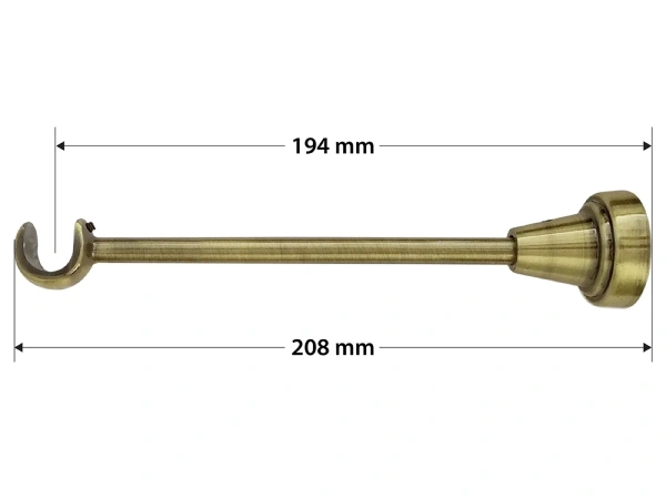 Garniže 16mm - jednoradové - LIST ROSE - antik 4