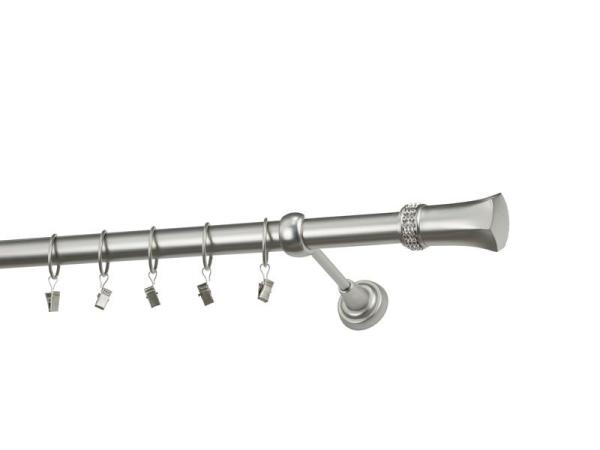 Garniže 25mm - jednoradové - PLUTON CRYSTAL - satin