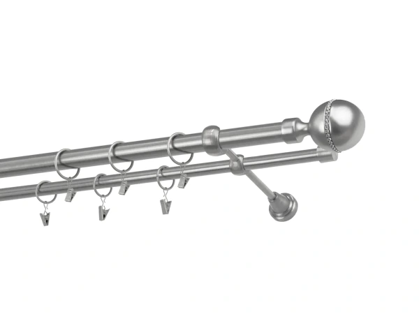 Garniže 25x16mm - dvojradové - KALISTO CRYSTAL - satin