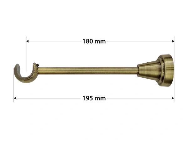 Garniže 19mm - jednoradové - LIST ROSE - antik 4