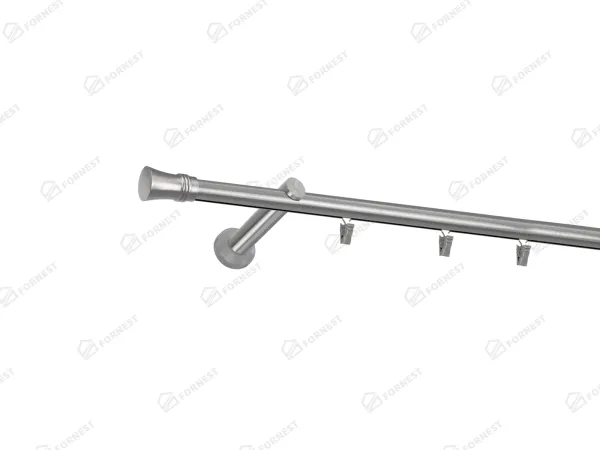 Garniža 19mm - drážková tyč - 1rad - CAPRI - satin