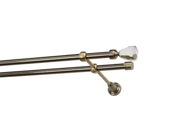 Garniže 16x16mm - dvojradové - CRYSTAL CONE - antik 1