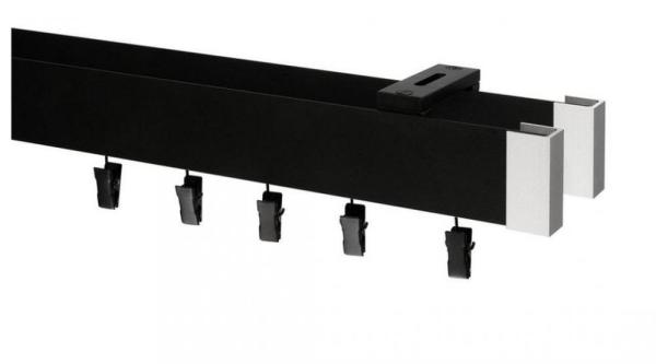 Garniže MODERN - dvojradové do stropu - odtieň ČIERNA