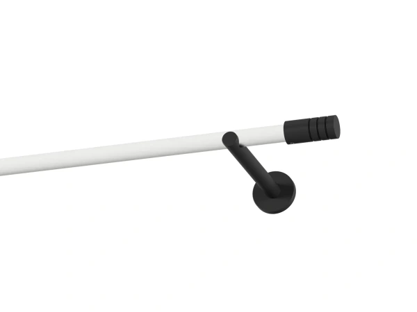 Garniža 19mm obyčajná tyč - 1rad - TECHNO - bielo čierna 1