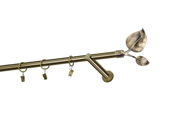 Garniže 19mm - jednoradové - LIST VEĽKÝ - antik