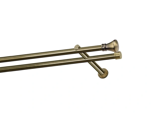 Garniža 19x19mm - drážková tyč - 2rady - KOLOSEO - antik 1