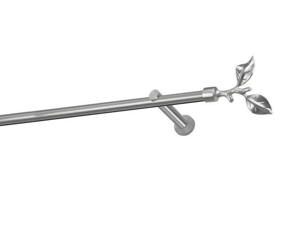 Garniža 19mm - drážková tyč - 1rad - LIST ROSE - satin 1