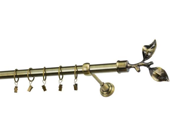 Garniže 25mm - jednoradové - LIST ROSE - antik