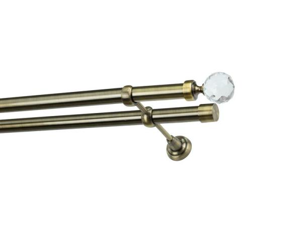 Garniže 25x25mm - dvojradové - GUĽA CRYSTAL - antik 1