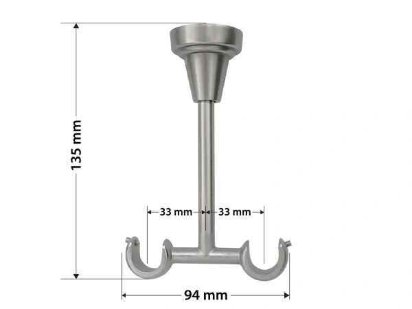 Garniže 16x16mm - dvojradové - CYLINDER CRYSTAL - satin 5