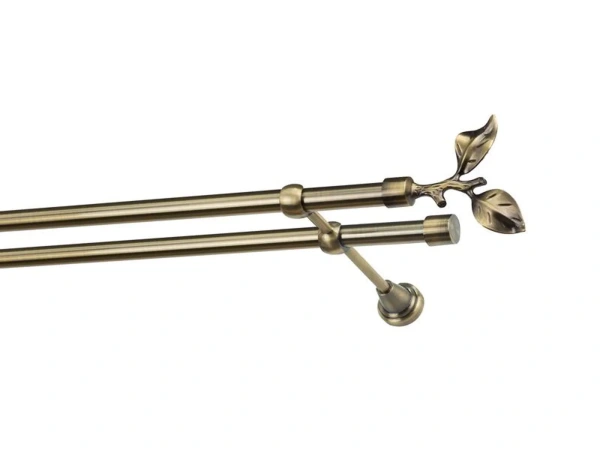 Garniže 19x19mm - dvojradové - LIST ROSE - antik 1