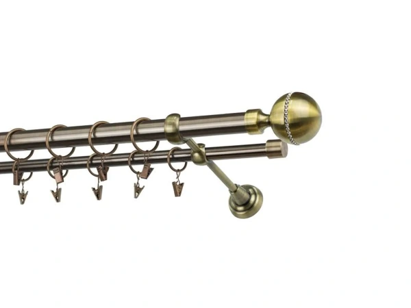 Garniže 25x16mm - dvojradové - KALISTO CRYSTAL - antik