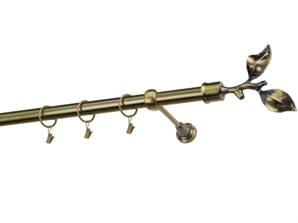 Garniže 25mm - jednoradové - LIST ROSE - antik