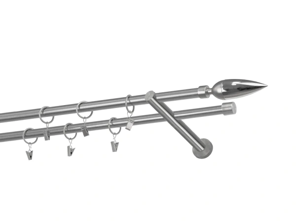 Garniže 16x16mm - dvojradové - LINEA - satin