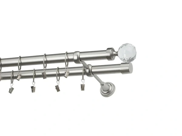 Garniže 25x25mm - dvojradové - GUĽA CRYSTAL - satin