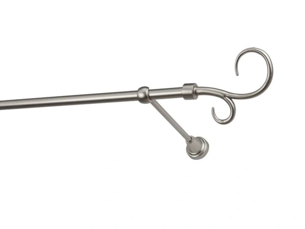 Garniže 16mm - jednoradové - HÁK DVOJITÝ - satin 1