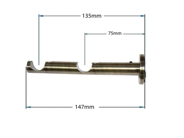 Garniže 19x19mm - dvojradové - LIST ROSE - antik 3