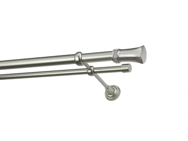 Garniže 25x16mm - dvojradové - PLUTON CRYSTAL - satin 1