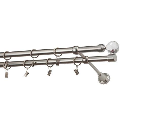 Garniže 19x19mm - dvojradové - GUĽA CRYSTAL - satin