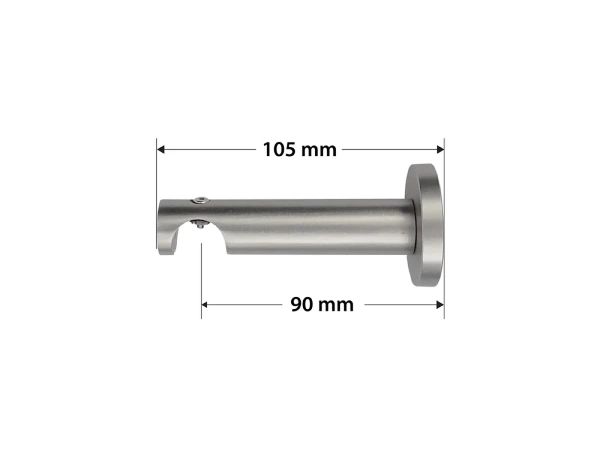 Garniža 19mm - drážková tyč - 1rad - LIST VEĽKÝ - satin 3