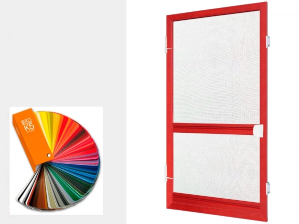 Sieťky na DVERE  - pántové - farby RAL