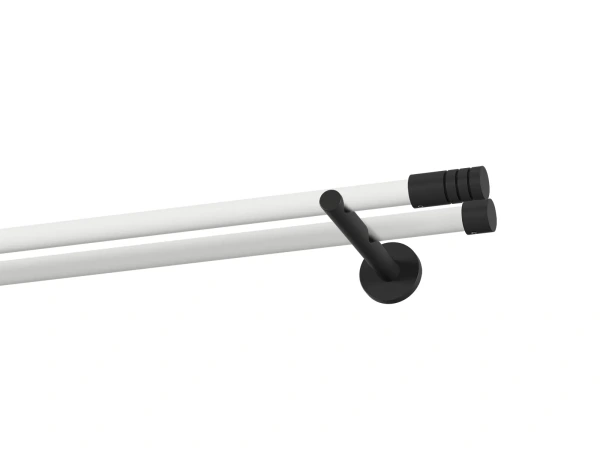 Garniža 19x19mm obyčajná tyč - 2rady - TECHNO - bielo čierna 1