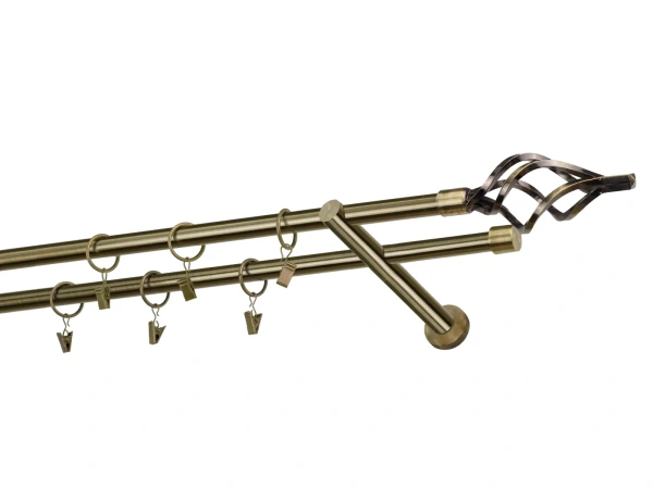 Garniže 16x16mm - dvojradové - GUĽA AZUR - antik