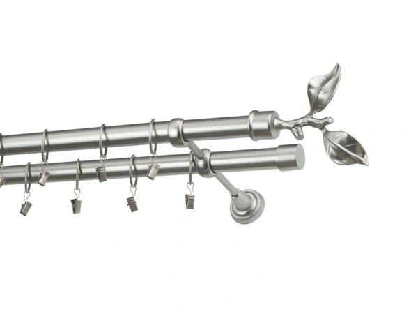 Garniže 25x25mm - dvojradové - LIST ROSE - satin