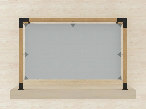 Pergola VEGAS - o stenu - 1 sekčná 1