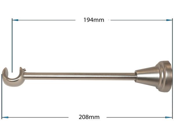 Garniže 16mm - jednoradové - TRAPEZIUM - satin 2