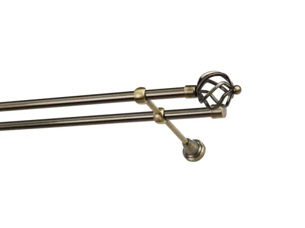 Garniže 16x16mm - dvojradové - SPIRAL - antik 1