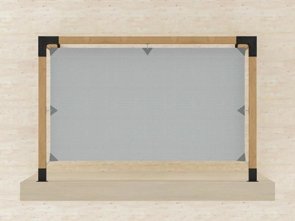 Pergola VEGAS - o stenu - 1 sekčná 1