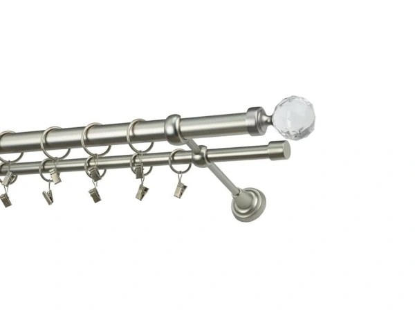 Garniže 25x16mm - dvojradové - GUĽA CRYSTAL - satin