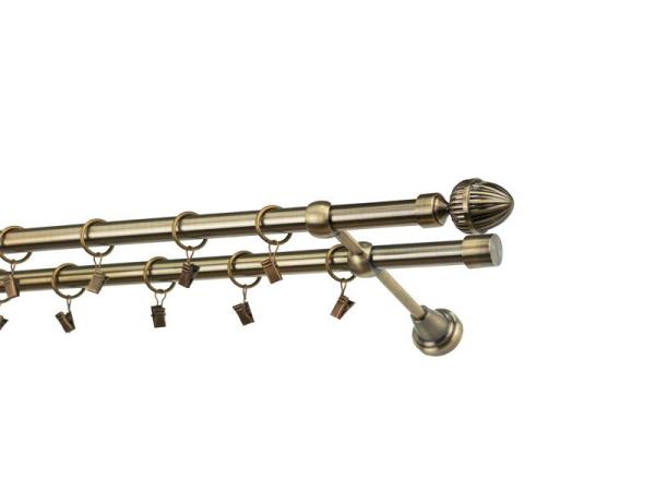 Garniže 19x19mm - dvojradové - ODEON - antik