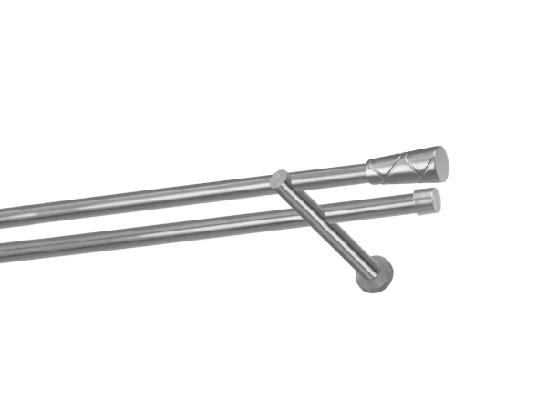 Garniže 19x19mm - dvojradové - TRAPEZIUM - satin 1