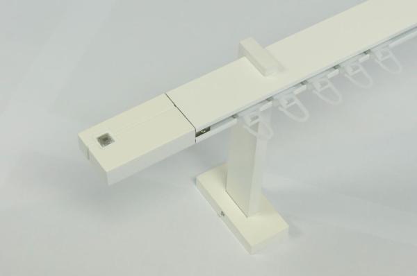 Garniže SQUARE LINE biela - jednoradové - KRYSTAL biela