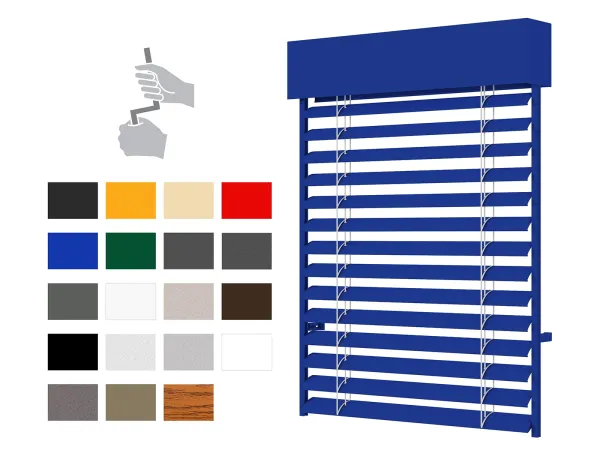 Vonkajšie žalúzie C80 - kľuka