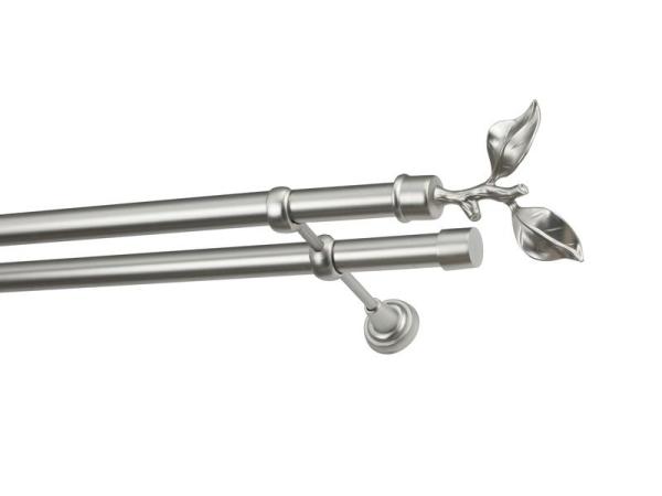 Garniže 25x25mm - dvojradové - LIST ROSE - satin 1