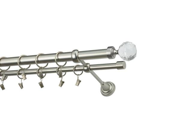 Garniže 25x16mm - dvojradové - GUĽA CRYSTAL - satin