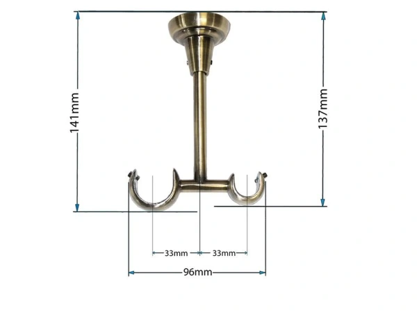 Garniže 25x16mm - dvojradové - BELUNO - antik 3