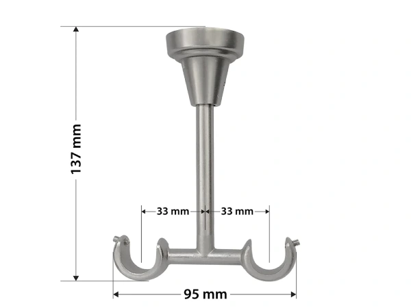 Garniže 19x19mm - dvojradové - TRAPEZIUM - satin 5