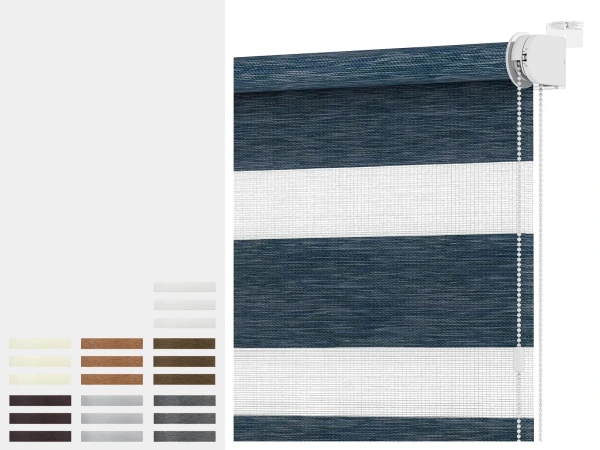 Roleta MINI - deň a noc - látka OLYMPOS