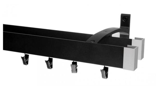 Garniže MODERN - dvojradové na stenu - odtieň ČIERNA