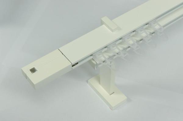 Garniže SQUARE LINE biela - dvojradové - KRYSTAL biela