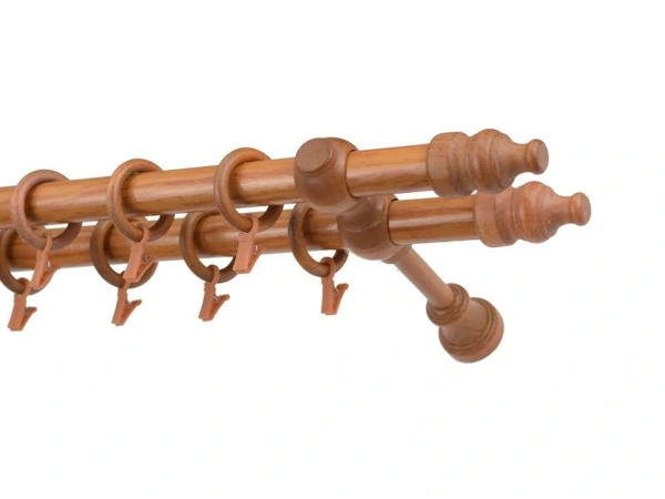 Garniže drevená 28x28mm dvojradové - JELŠA