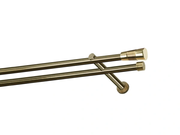 Garniža 19x19mm - drážková tyč - 2rady - VOLEO - antik 1