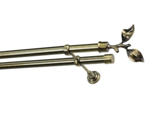 Garniže 25x25mm - dvojradové - LIST ROSE - antik 1