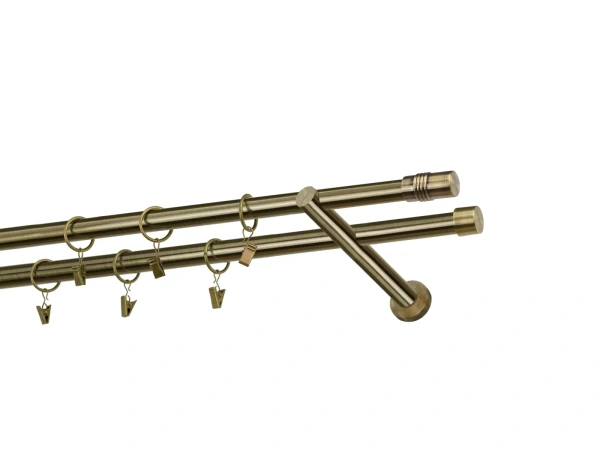 Garniže 19x19mm - dvojradové - CYLINDER - antik